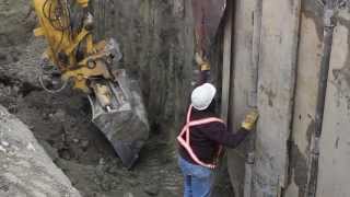 Excavation Shoring Live Demo [upl. by Uni]