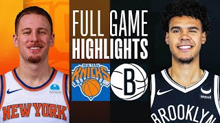 KNICKS at NETS  FULL GAME HIGHLIGHTS  December 20 2023 [upl. by Leber]