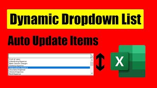 How to Update Items in Drop down List Automatically in Excel [upl. by Filippo803]