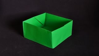 Origami Box  Caixa de papel com folha A4 [upl. by Annohs652]