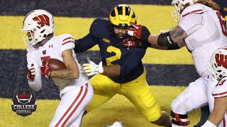 Wisconsin Badgers vs Michigan Wolverines  2020 College Football Highlights [upl. by Golliner]