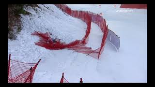 CRASH COMPILATION  GarmischPartenkirchen DH1 202021 Alpine Skiing World Cup [upl. by Packston678]