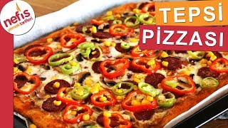 15 Dakikada Anne Usulü TEPSİ PİZZASI  En Kolay Pizza Tarifi [upl. by Minardi684]