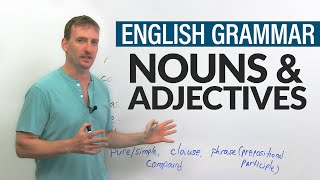 Parts of Speech in English Grammar NOUNS amp ADJECTIVES [upl. by Nairoc]