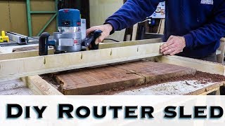 How to make a DIY Router sled  Flattening Jig  Router Jig [upl. by Harry]