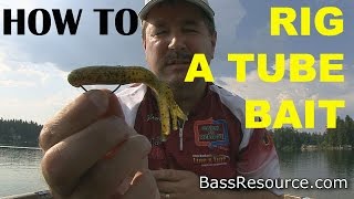 How To Rig A Tube Bait The Right Way  Bass Fishing [upl. by Iznek]