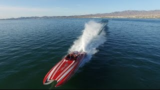 Insane 2700HP 40 Skater Running at Full Speed in Lake Havasu [upl. by Adianes]