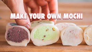 4 Ingredient Homemade Mochi Ice Cream [upl. by Alliehs]