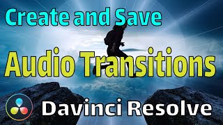 Davinci Resolve Audio Transitions [upl. by Aliek]