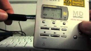 Mini Minidisc Guide 2  How to record a MD and set the Track Marks [upl. by Quick219]