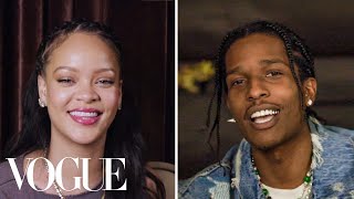 Rihanna Answers 15 Questions From AAP Rocky  Vogue [upl. by Zabrina]