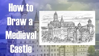 How to Draw a Medieval Castle [upl. by Hcire210]