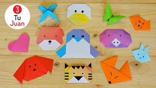 12 Figuras de Papel en ORIGAMI  Manualidades DIY 🎨  JuanTu3 [upl. by Reniar]