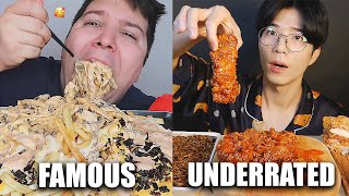 FAMOUS VS UNDERRATED MUKBANGERS compilation [upl. by Ydennek]