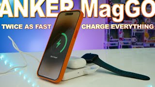 Anker MagGO Wireless Charger Review  Charge Everything 2X Faster [upl. by Chilson295]