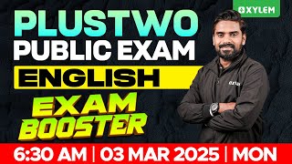 Plus Two Public Exam English  Exam Booster  Xylem Plus Two [upl. by Alliuqal]