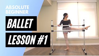 Absolute Beginner Ballet Class 1  Online Ballet Lesson [upl. by Him]