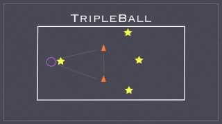 Physical Education Games  Triple Ball [upl. by Retepnhoj]