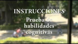 INSTRUCCIONES Prueba de Habilidades Cognitivas [upl. by Gascony355]