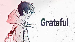 Nightcore  Grateful Lyrics [upl. by Ydnem]