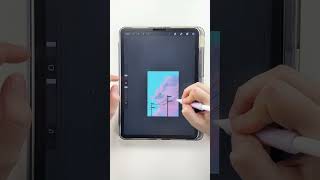 How to draw clouds in Procreate [upl. by Samled]