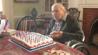 Last living US WWI vet turns 110 [upl. by Jameson]