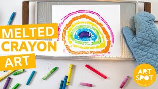 Melted Crayon Art for Kids [upl. by Clemence509]