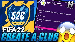 JOB OFFER FROM ASTON VILLA DO WE LEAVE😱  FIFA 22 Career Mode EP14 Create A Club [upl. by Alvina]