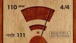 110 BPM 44 Wood Metronome HD [upl. by Sirref]