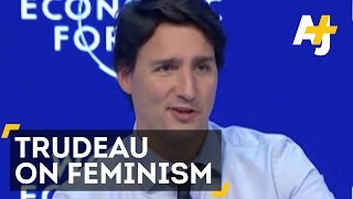 Justin Trudeau Urges Men To Be Feminists [upl. by Anasiul]