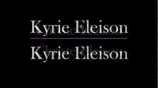 Gregorian Chant Kyrie Eleison with lyrics best  The Cathoilc Lady [upl. by Yaf]