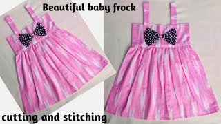 Beautiful baby frock cutting and stitching23 year old girl dress cutting and stitching [upl. by Oringa]