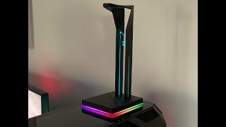 ASUS ROG Throne RGB Headset Stand Unboxing amp Review [upl. by Eirelam701]