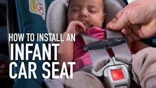 Infant car seat installation [upl. by Whiney]