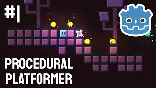 Godot 3 Procedural Platformer Generation 2D 1 [upl. by Hamrah589]