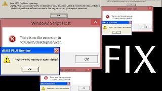 System error fix system registry error or exe error  windows 10 8 and 7 [upl. by Kaylyn903]