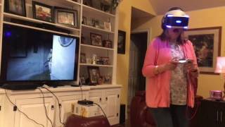 Mom mistakes PlayStation VR for real life [upl. by Chelsey829]