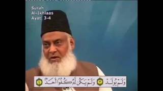 112 Surah Ikhlas Dr Israr Ahmed Urdu [upl. by Hurwitz]