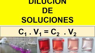 DILUCION DE SOLUCIONES facil [upl. by Inaluiak]