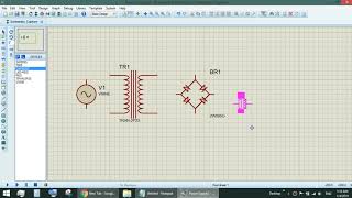 5V DC Power Supply using LM7805 Regulator Proteus Simulation [upl. by Epoh]