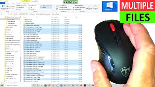 Windows 10 How to select multiple files in File Explorer  Select Multiple Files at once using Mouse [upl. by Lehcor]