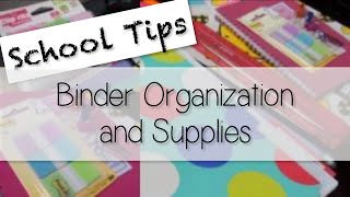 How To Organize Your Binder Notes  Supplies and Tips [upl. by Clift]