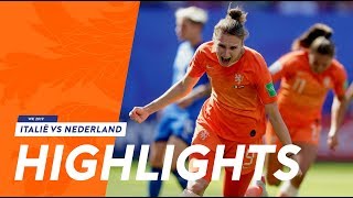 Highlights Italië  OranjeLeeuwinnen 2962019 WK 2019 [upl. by Amehsat657]