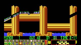 Lemmings PC  Level 30 Tricky The Crankshaft [upl. by Dnaltiac]