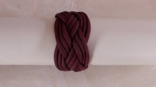 How To Tie A 4 Lead 5 Bight Turks Head Knot [upl. by Nilyak]