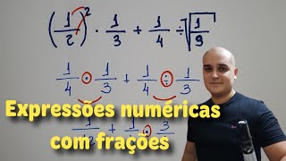 03 Expressões Numéricas com frações [upl. by Anehsat502]