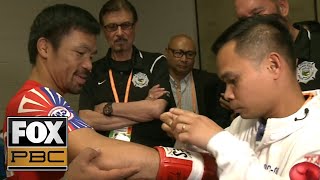 Manny Pacquiao and Keith Thurman prepare for WBA welterweight title  BEHIND THE SCENES  PBC ON FOX [upl. by Jamila]