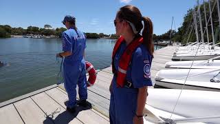 Search amp Rescue How to Properly Throw a Ring Buoy [upl. by Sharla697]