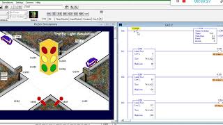 Simple Traffic Light PLC Program [upl. by Leahcam77]