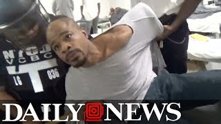 Fight inside Rikers Island prison [upl. by Ralat]